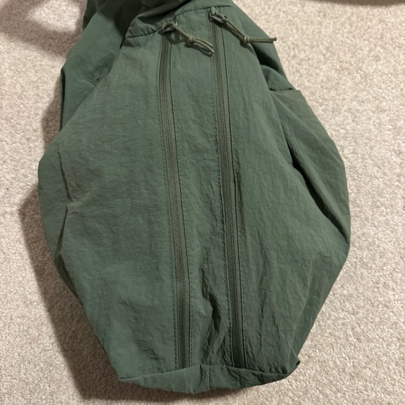 Bohemian Crescent Shoulder Bag Sage Green Lightweight Multiple Pockets-17x14x7” - Picture 5 of 6